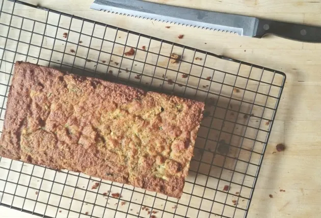Grain-free Lemon Poppy Seed Zucchini Bread | @withfoodandlove
