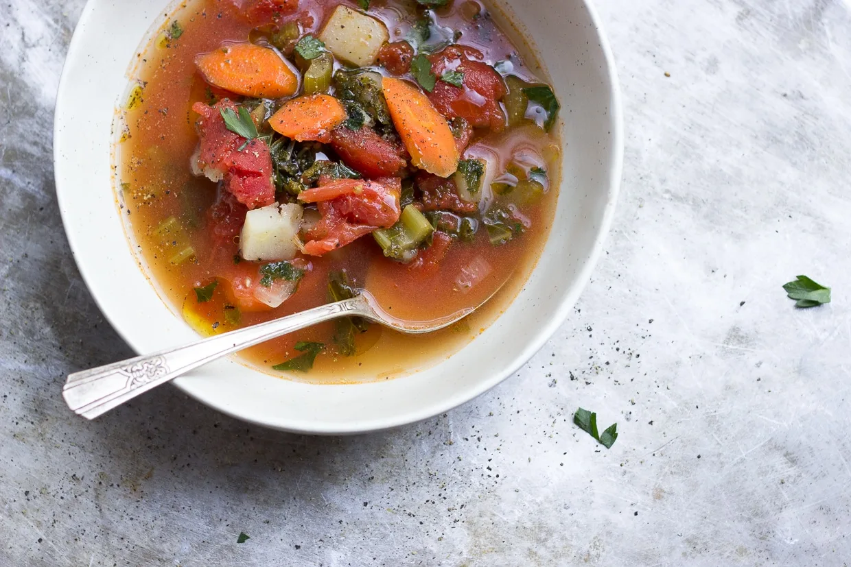 Homemade Minestrone Soup (+Video) - The Country Cook