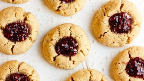 vegan thumbprint cookies