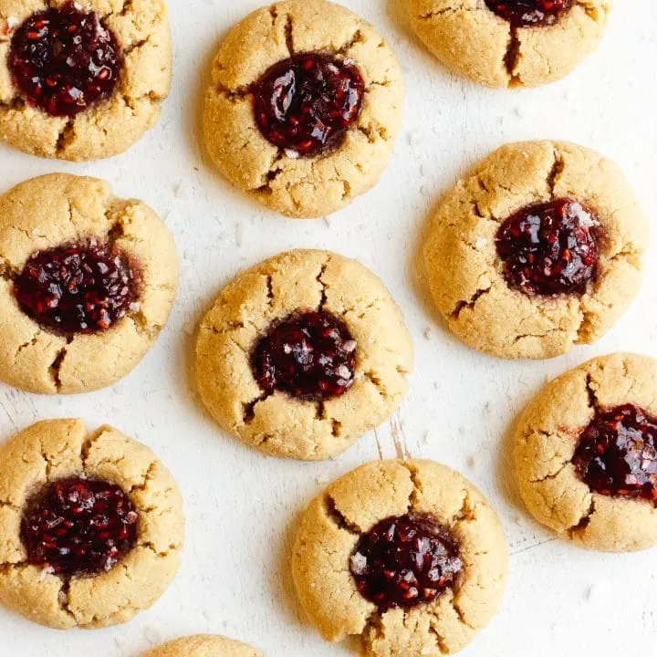 vegan thumbprint cookies