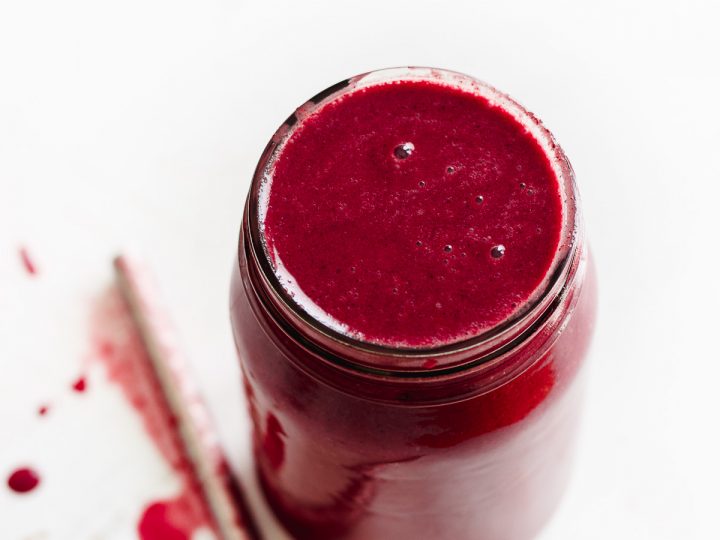 Frozen Berry Smoothie (banana, vegan, grain-free, soy-free, nut-free)