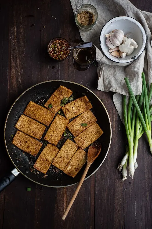 Soy-Braised Tofu | Two Reds Bowls via @withfoodandlove