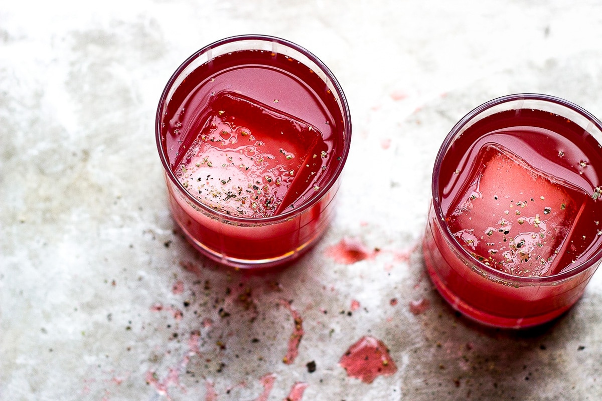 cranberry shrub cocktail