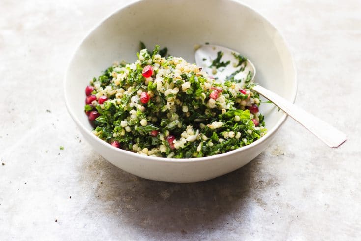 Sorghum Tabbouleh Salad with Clementine Thyme Dressing