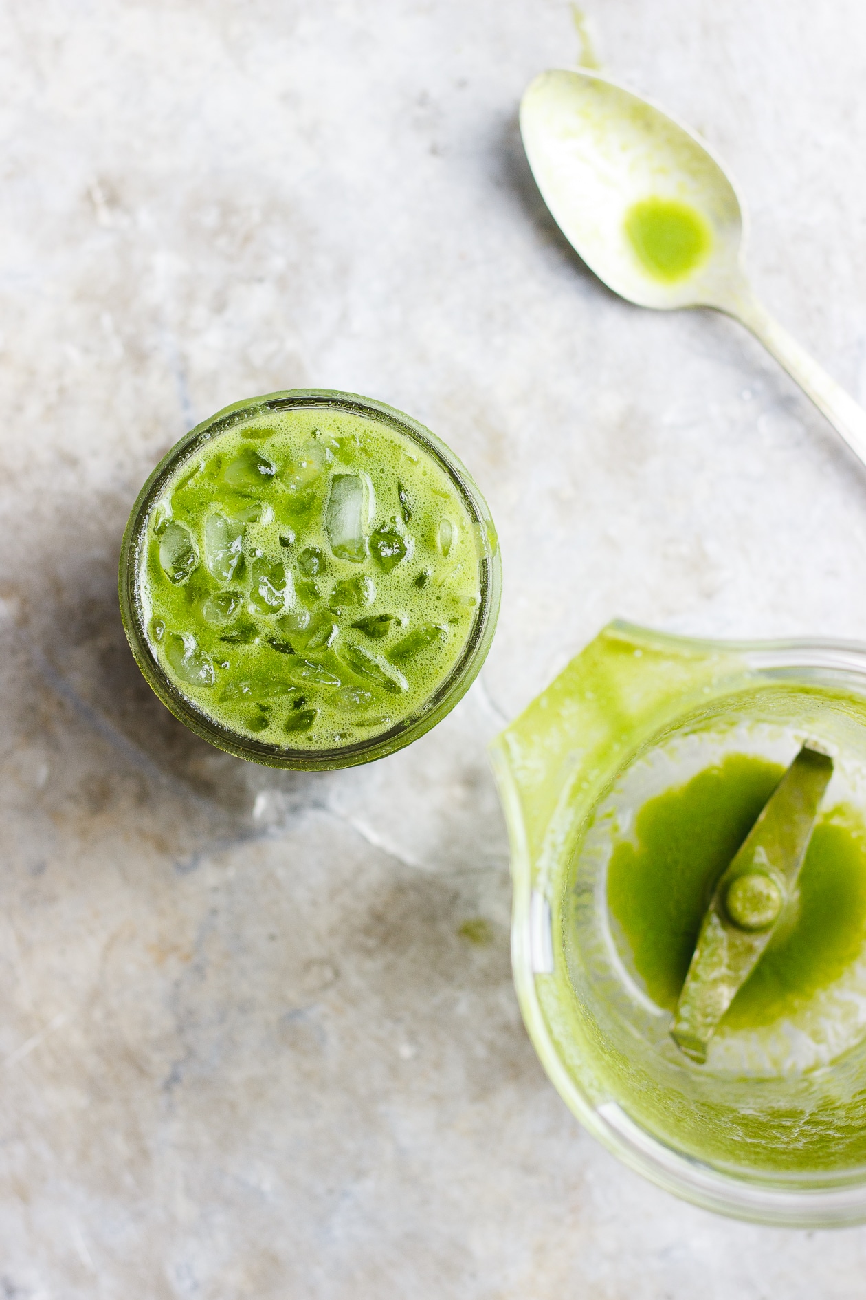 favorite fall green smoothie with blender