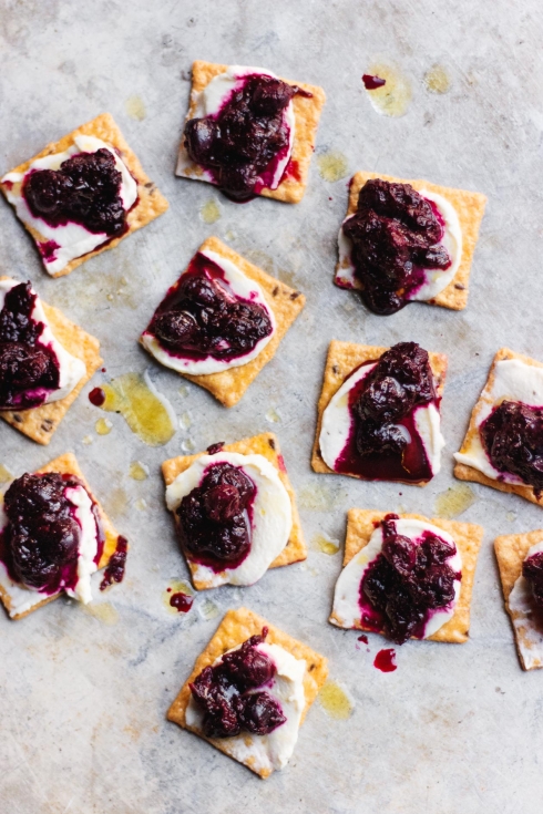 A Snack Board For Two with Whipped Ricotta Bites | With Food + Love