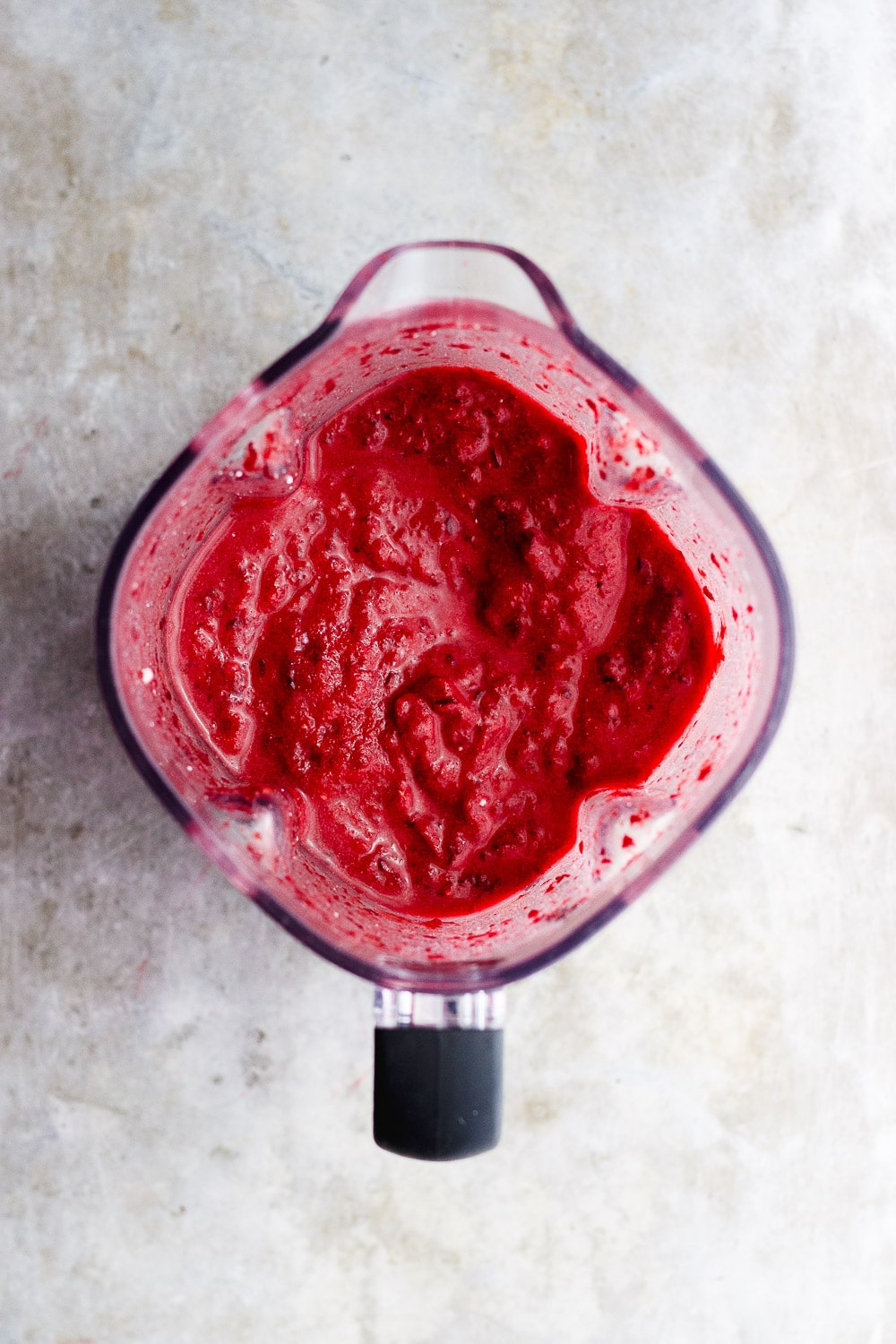 cherry coconut slushie in blender