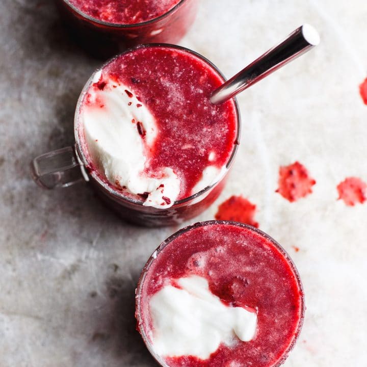 cherry coconut slushie