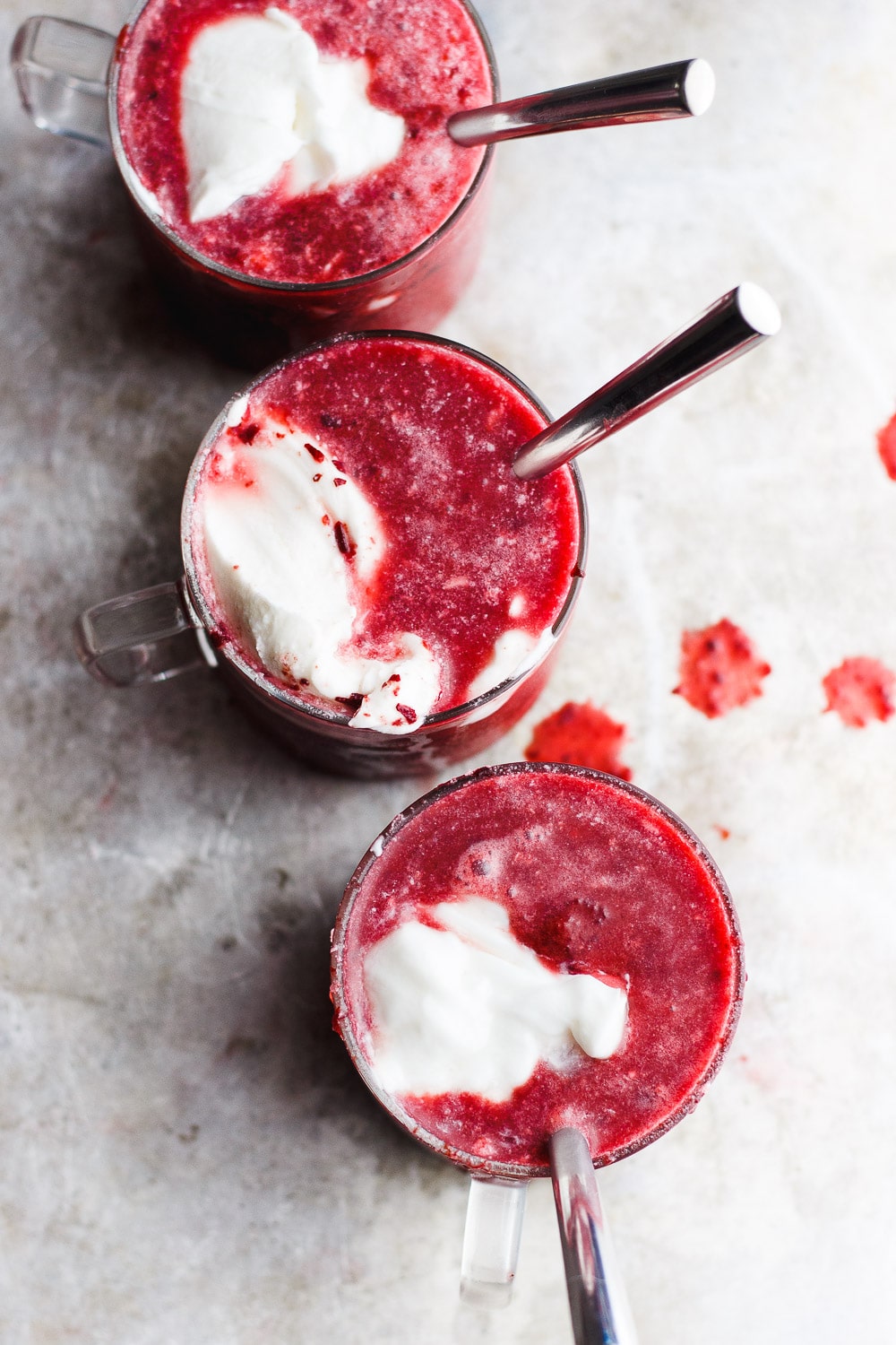 cherry coconut slushie