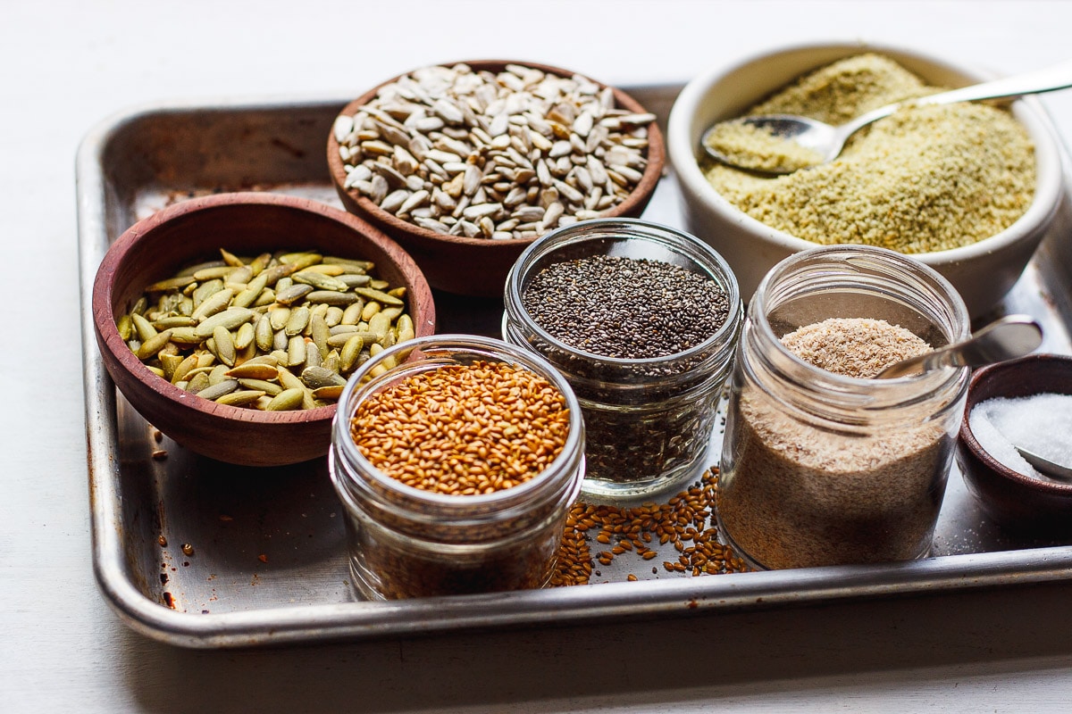 bowls of ingredients on a tray