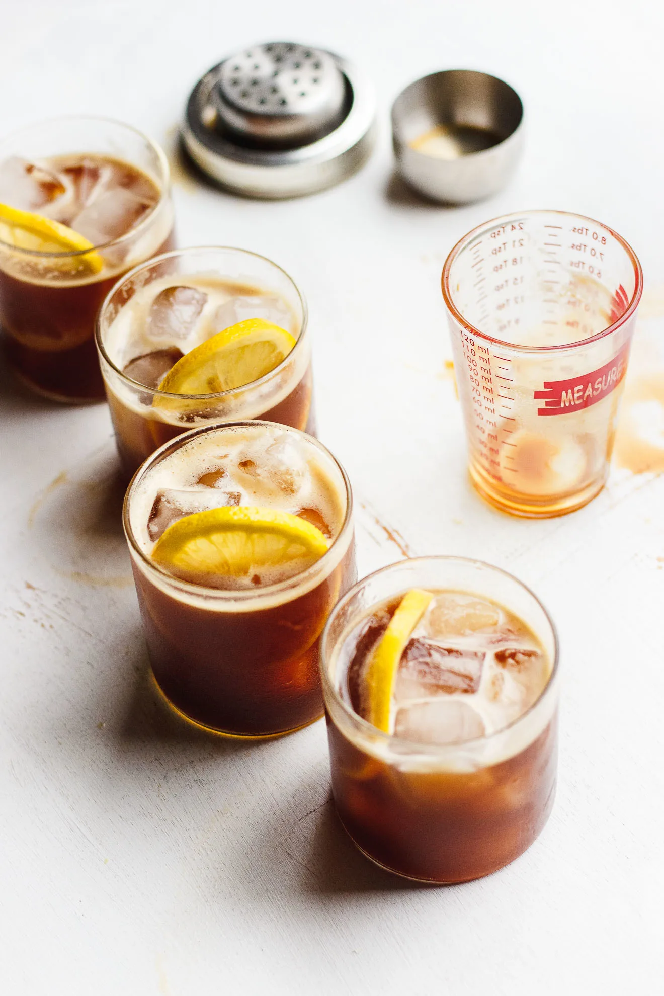 Naturally Sweetened Iced Coffee Lemonade | Iced coffee lemonade naturally sweetened with lemon juice and stevia is a natural combination. Iced coffee lemonade is refreshing and delicious.