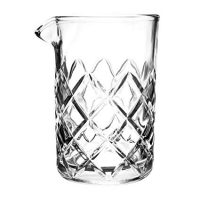 Tebery 15oz Cocktail Mixing Glass Clear - Diamond Cut Pattern