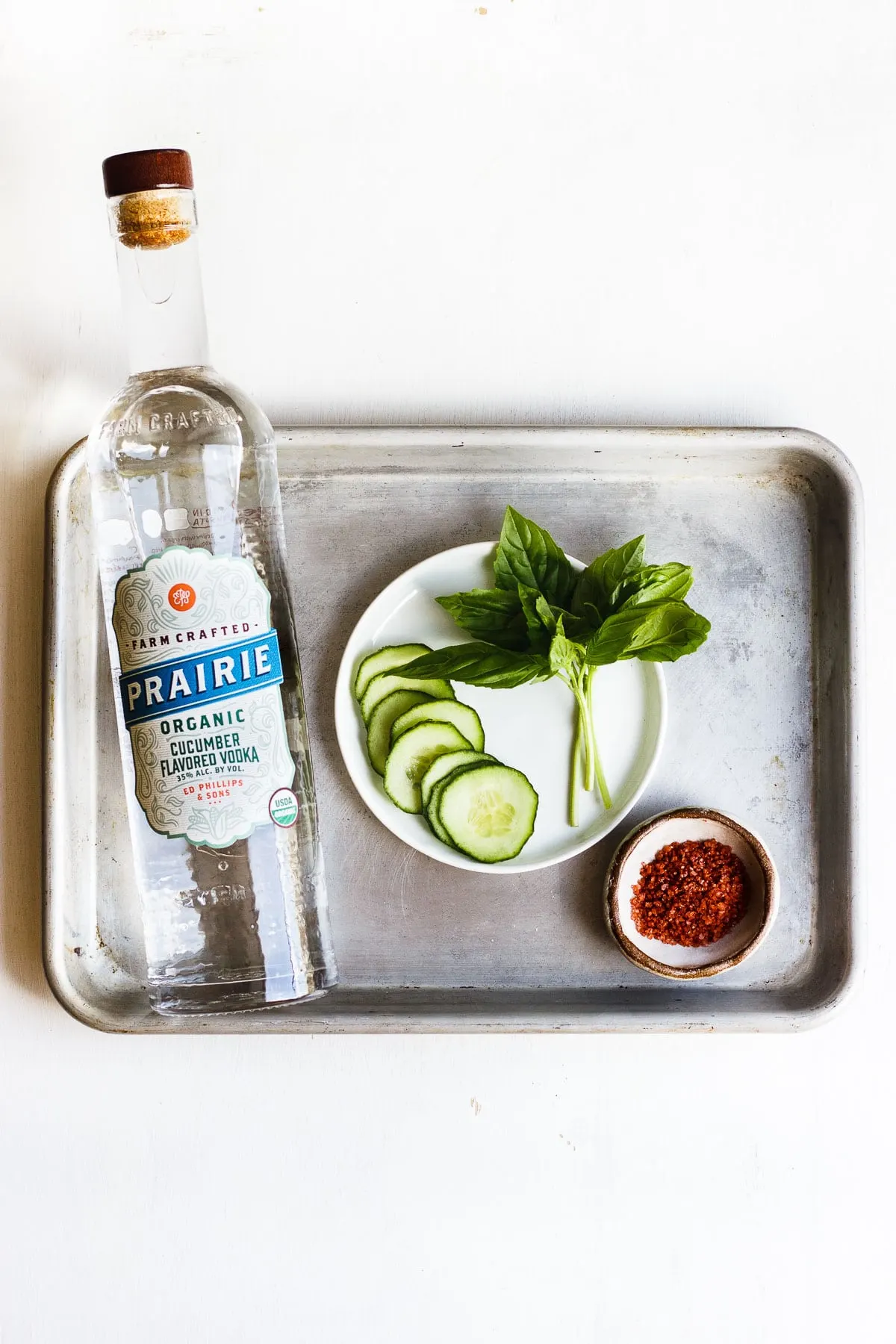 vodka cucumber and basil