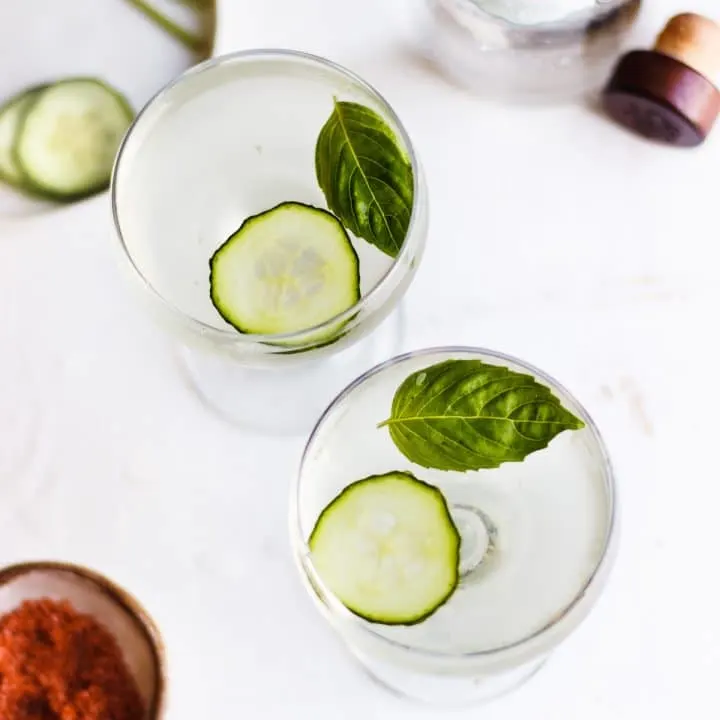 cucumber basil martini