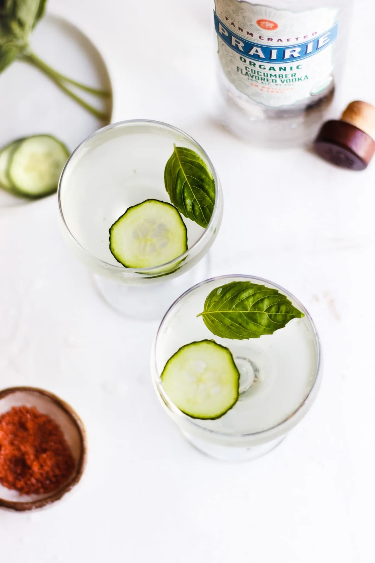 cucumber basil martini