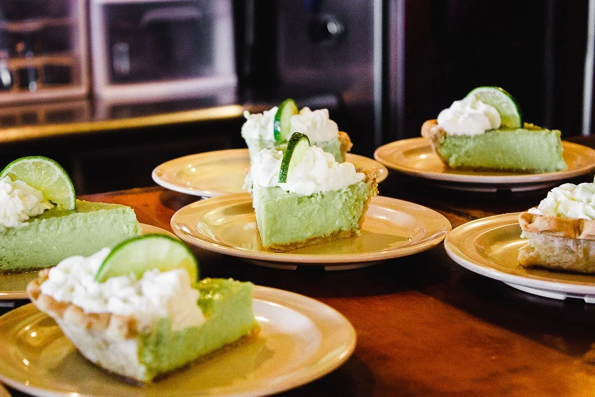 key lime pie at cast iron grill