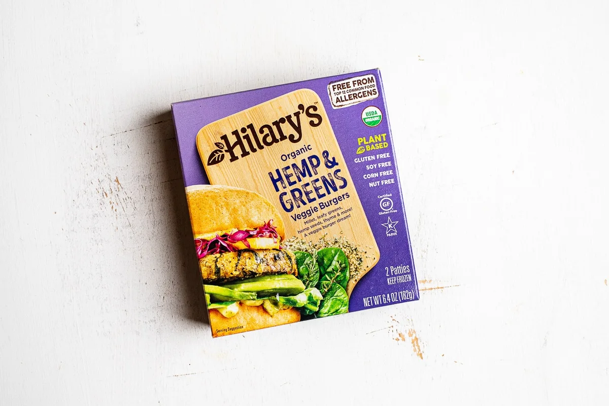 hilary's hemp & greens burgers