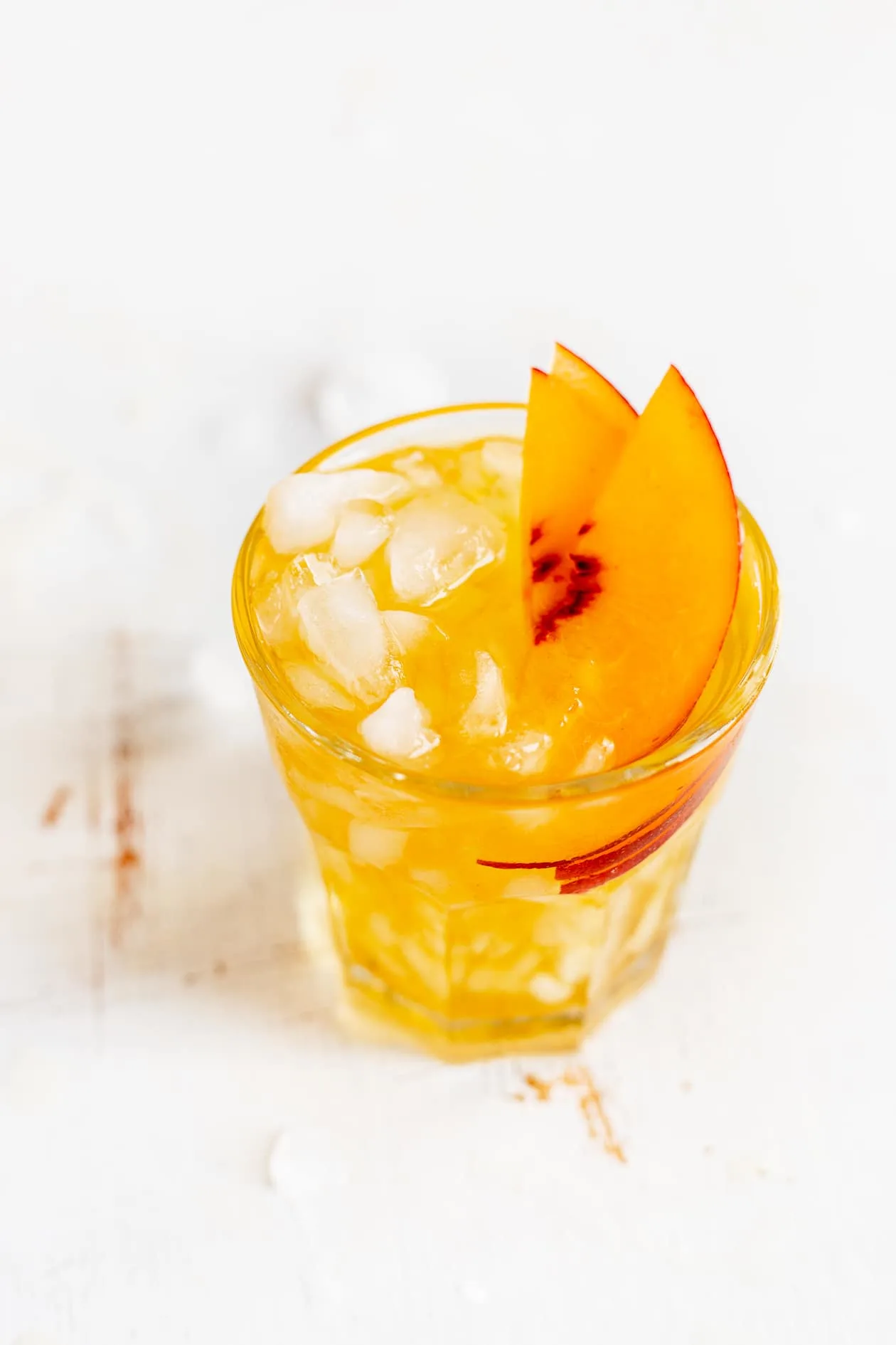 Cold Brew Peach Black Tea Spritzer (no heat, sugar-free)