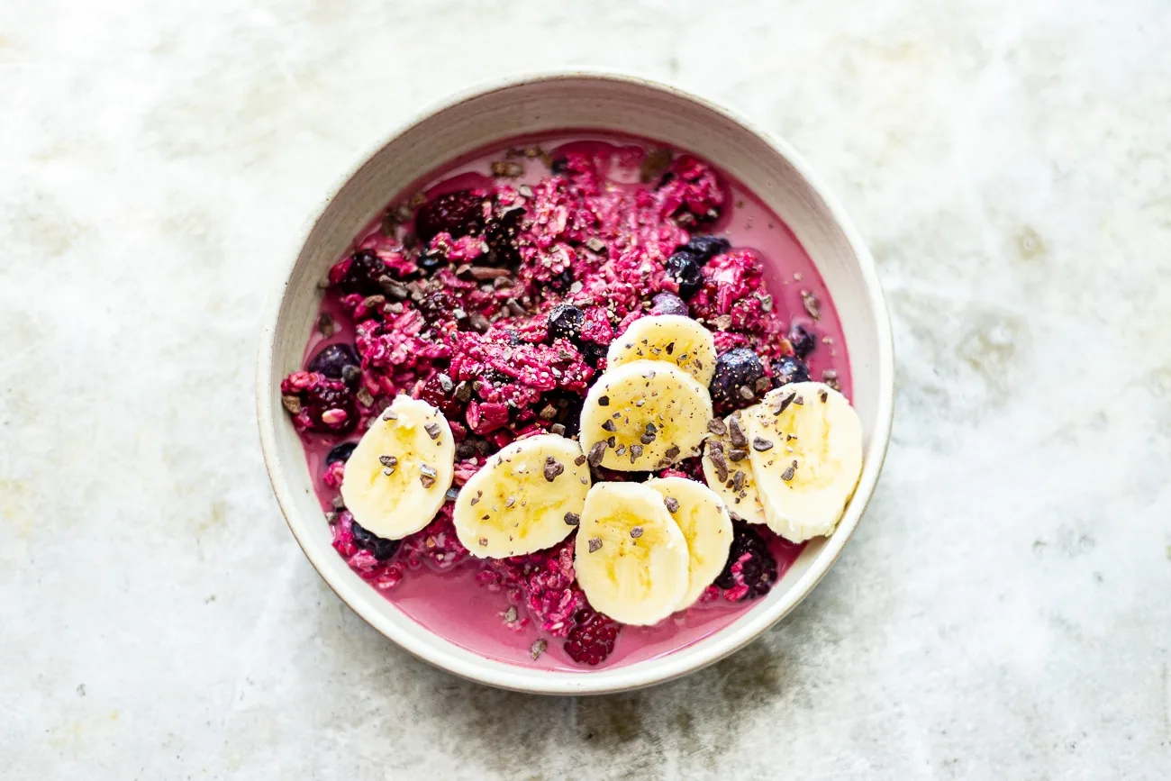 Mixed Berry Overnight Oat and Yogurt Parfaits - Sweet Savory and Steph